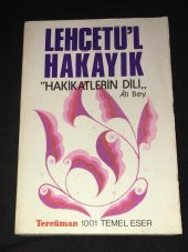 LEHÇETÜL HAKAYIK Hakikatlerin Dili   ( İKİNCİ EL ÜRÜN ) - 1