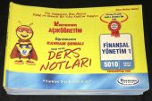 Karacan AÖF DERS NOTLARI Finansal Yönetim 1 Kod 5010   ( İKİNCİ EL ÜRÜN ) - 1