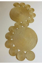 Özcan Tasarım Şekilli Örme Hasır Halı - Şekilli Jüt Halı - S Model Hasır Halı - Şekilli Hasır Halı thumbnail 2