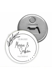 Özcan Tasarım Kişiye Özel Açacaklı Düğün Magnet - Nişan Magnet - Söz Magnet ( 25 Adet ) thumbnail 1