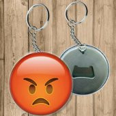Kızgın Surat Emoji Anahtarlık - Açacaklı Anahtarlık - 1