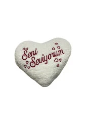 Özcan Tasarım Peluş Kalp Yastık - Seni Seviyorum Yastık thumbnail 1