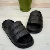 Akınalbella 406 Siyah Hafif Rahat Günlük Havuz Plaj Kadın Terliği thumbnail 6