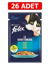 Purina felix ton balıklı yaş kedi maması 85gr 26 adet pouch kedi konserve kedi ıslak maması thumbnail 1