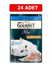 Purina gourmet perle ızgara ton balıklı yaş kedi maması 85 gr x 24 adet pouch - 1