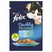 Purina felix somonlu ve sardalya yaş kedi maması 85gr 13 adet pouch kedi konserve kedi ıslak maması - 2