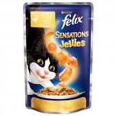 Purina felix tavuklu havuçlu yaş kedi maması 85gr 26 adet pouch kedi konserve kedi ıslak maması - 3