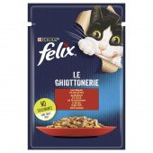 felix sığır etli kedi ıslak maması 85 gr X 12 adet yaş mama pouch - 1