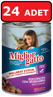 Miglior gatto av hayvanlı yetişkin kedi maması 24 adet x 405 gr konserve yaş mama thumbnail 1