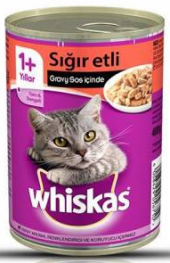 Whiskas Sığır Etli Konserve Yaş Kedi Maması 24 Adet x 400 Gr - 2