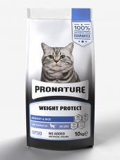Pronature sterilised hamsili ve pirinçli 10kg kısır kedi maması pronature weight protect cat anchovy - 1