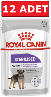 Royal canın sterilised kısır köpek konservesi 12 x 85 gr yaş mama - 1
