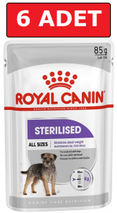 Royal canın sterilised kısır köpek konservesi 6 x 85 gr yaş mama - 1