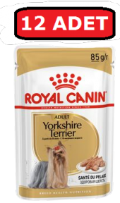 Royal Canın Yorkshire Terrier Yaş Köpek Maması 12 Adet X 85 Gr Pouch - 1