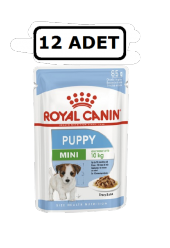 Royal canin mini puppy soslu köpek yaş maması 85 gr 12 adet - 1