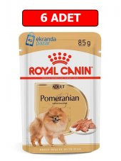 Royal canın pomeranian yaş köpek maması 6 adet x 85 gr pomeranian adult pouch thumbnail 2