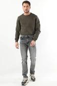 Erkek Regular Fit Jean Pantolon Gri - 3