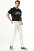 Erkek Jean Pantolon Ekru thumbnail 3