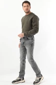 Erkek Regular Fit Jean Pantolon Gri - 1