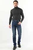 Erkek Regular Fit Jean Pantolon Koyu Mavi - 2