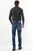 Erkek Regular Fit Jean Pantolon Koyu Mavi - 5