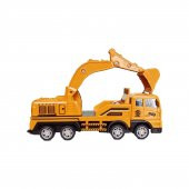 Iş Makinesi Metal Oyuncak Kepçe, Hareketli Kepçe, Sürtmeli Özellikli 17CM. - 1