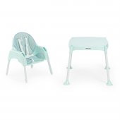 Wellgro Pretty 3in1 Çalışma Masalı Mama Sandalyesi, Mint - 3