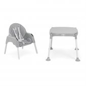 Wellgro Pretty 3in1 Çalışma Masalı Mama Sandalyesi, Gri - 4