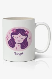 Başak Burcu Baskılı Kupa Bardak 2- Baskılı Kahve Kupa Bardak - 1