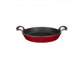 Lava Demir Döküm Yuvarlak 24 Cm Sahan Kırmızı - 1