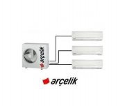 Arçelik Multi Sistem Duvar Tipi 3+1 İnverter 9+9+9 18000Btu Klima ZM18103-999 - 1