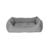 Pet Comfort Uniform Gri Puantiyeli Köpek Yatağı M 70x60cm thumbnail 2