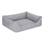 Pet Comfort Uniform Gri Puantiyeli Köpek Yatağı L 70x60cm thumbnail 2