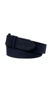 Fossil Lacivert Rengi Hakiki Deri  4 cm Erkek Kemeri -110Cm - 3
