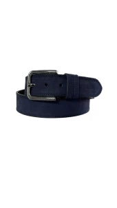 Fossil Lacivert Rengi Hakiki Deri  4 cm Erkek Kemeri -125 Cm thumbnail 2