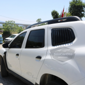 Dacia Duster 2018 Sonrası Uyumlu Kelebek Cam Izgarası Kelebek Cam Vizörü Havalandırma Sağ Sol Takım Parlak Siyah - 6