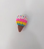 Terlik Süsü  Silikon Terlik Sandalet Tokası Dondurma Külah Süsü Aksesuar thumbnail 1