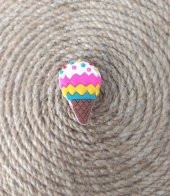 Terlik Süsü  Silikon Terlik Sandalet Tokası Dondurma Külah Süsü Aksesuar thumbnail 2