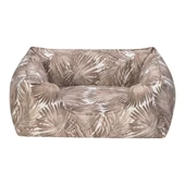 Pet Comfort Alpha  Açık Kahverengi-Beyaz Kedi ve Köpek Yatağı S 60x50cm thumbnail 1