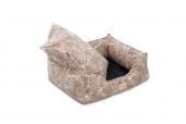 Pet Comfort Alpha  Açık Kahverengi-Beyaz Köpek Yatağı L 105x85cm - 3