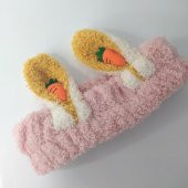 Bandana Peluş 1 Adet Sevimli Tavşan Kulak Havuç Saç Çember Ve Kafa Bandı - 2