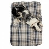 Pet Comfort Lima  Mavi Kareli Köpek Yatağı M 90x60cm - 7