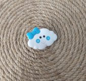 Terlik Süsü  Silikon Terlik Sandalet Tokası Sevimli Bulut Süsü Aksesuar - 1