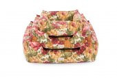 Pet Comfort Alpha  Gül Desenli Köpek Yatağı M 80x65cm - 7