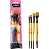 Pebeo 4lü Düz Fırça Seti (1/4,3/8,1/2,5/8) SET-10 - 1