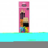 Pebeo 4lü Yağlıboya Fırça Seti (Zemin Fırçası No: 1,5 + Yağlıboya Fırçası No: 4, 8 , 12) SET-14 - 1