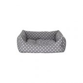 Pet Comfort Uniform Gri Puantiyeli Kedi ve Köpek Yatağı XS 50x40cm thumbnail 2