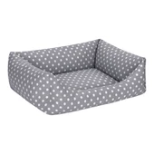 Pet Comfort Uniform Gri Puantiyeli Kedi ve Köpek Yatağı M 60x50cm thumbnail 2