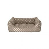 Pet Comfort Uniform Bej Puantiyeli Kedi ve Köpek Yatağı S 60x50cm - 1