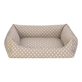 Pet Comfort Uniform Bej Puantiyeli Köpek Yatağı L 70x60cm thumbnail 1